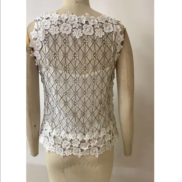ANTHROPOLOGIE: Crochet Lace Tank - Picture 4 of 6